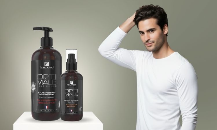 Cure Anti-Chute Densifiante Optim&acirc;le Fauvert Professionnel - shampooing  densifiant 500ml lotion tonique 200ml - renforce cheveux ralentit chute